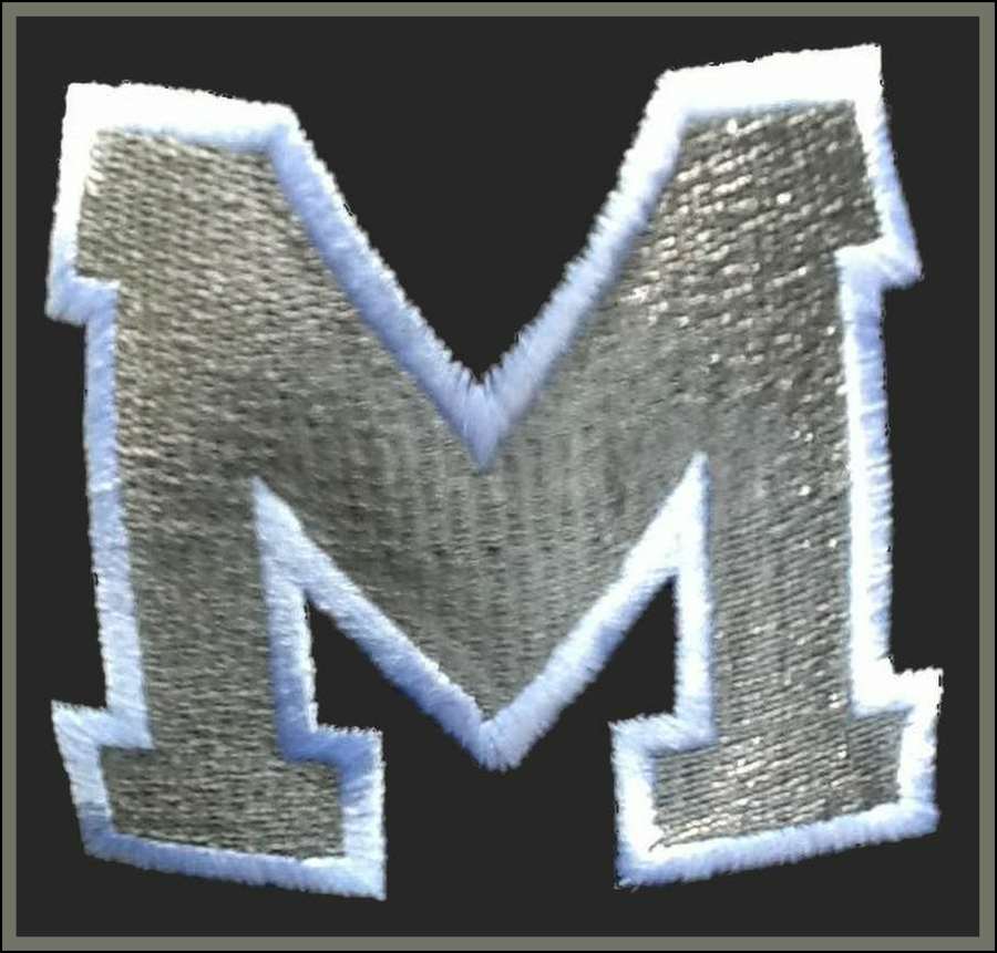 m logo with border